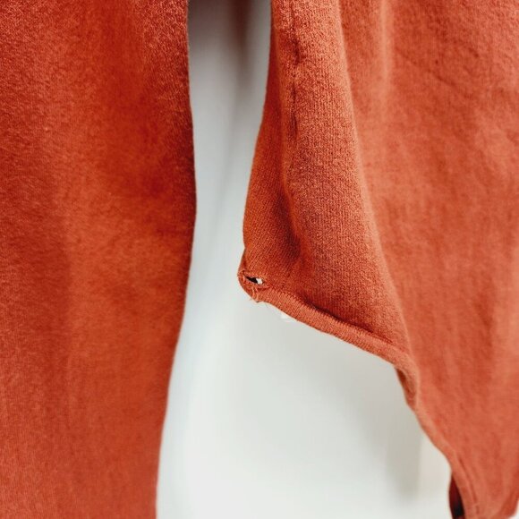 Good American Womens Rust Red Asymmetrical Cutout Long Sleeve Bodysuit Size 3 - Picture 10 of 12